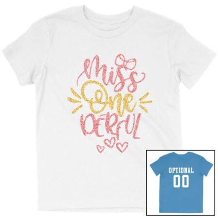 Miss Onederful 1st Birthday Shirt