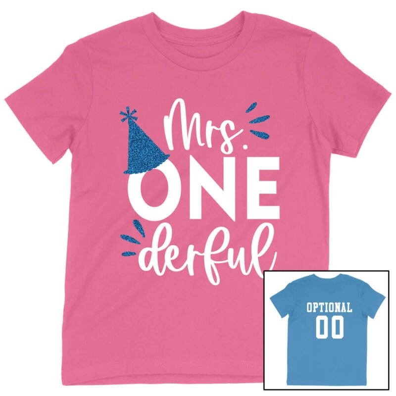 Mrs. OneDerful 1st Birthday Shirt