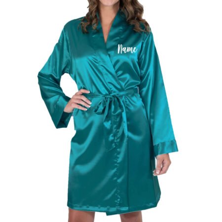 Satin Birthday Robe with Name