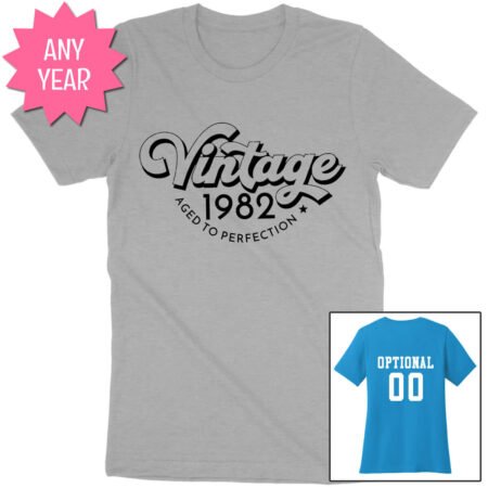 Vintage Aged to Perfection Birthday Shirt